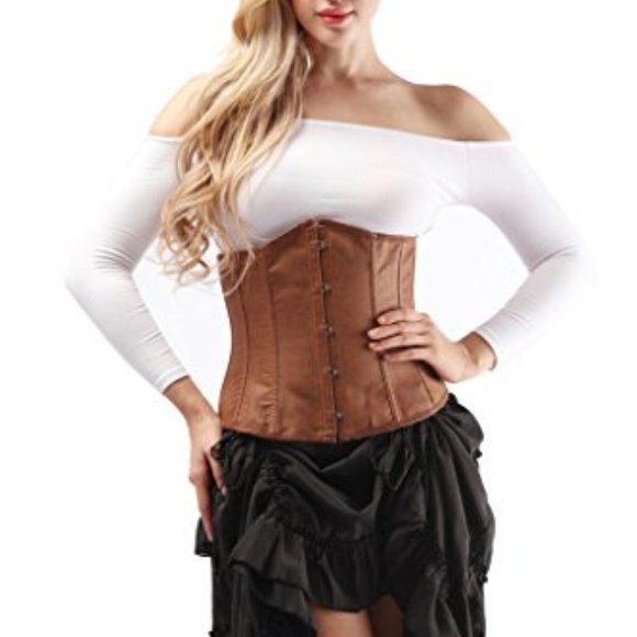 Alivila.Y Fashion Other - Faux Leather Suede Underbust Waist Training Corset